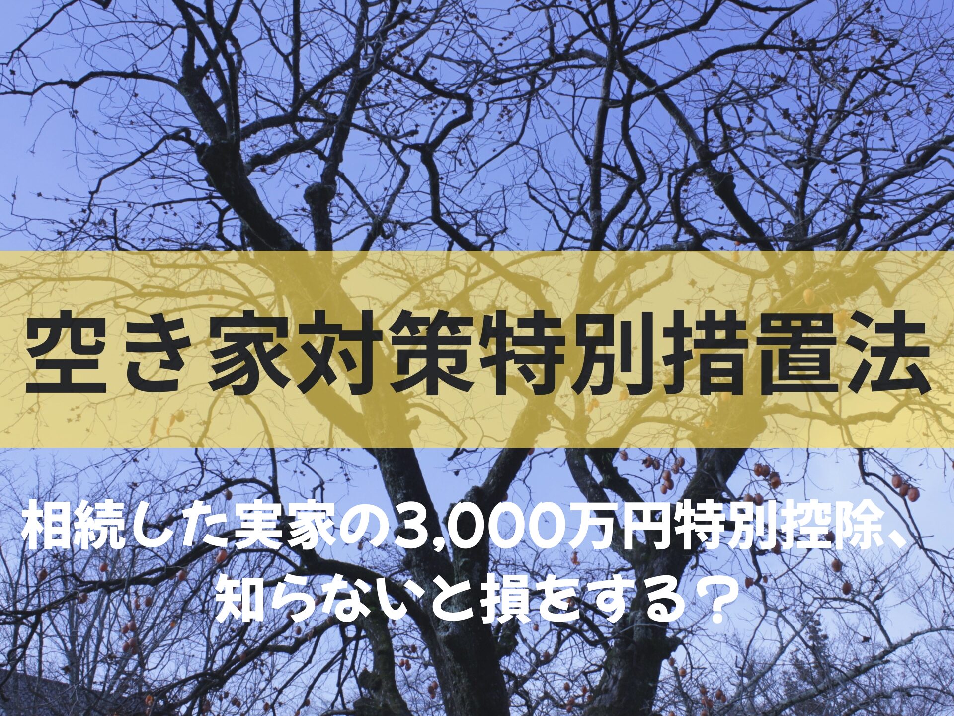 【奈良の空き家売却】相続した実家の3,000万円特別控除、知らないと損をする？